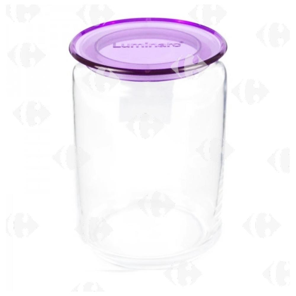 [696371] Bocal Hermétique en Verre avec Couvercle Violet Luminarc 0,75L.