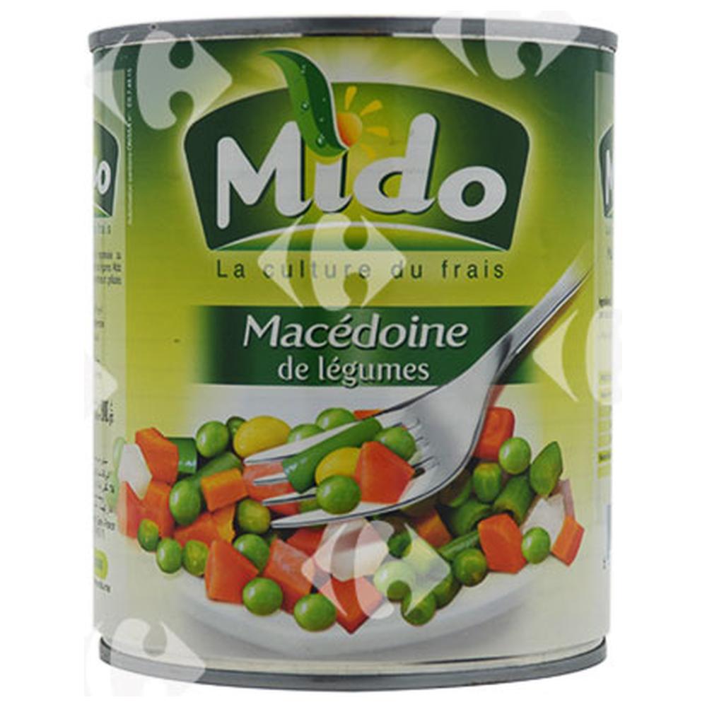 [182373] Conserve de Macédoine Légumes Mido 800g.