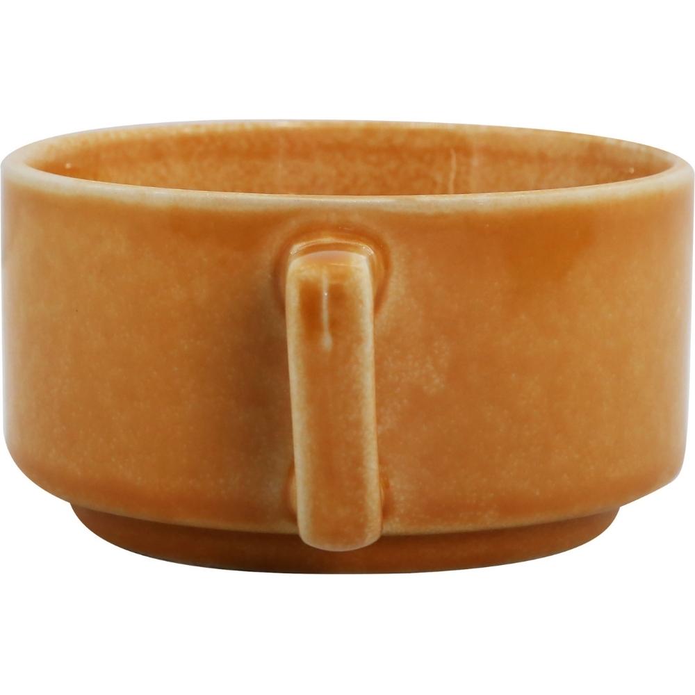 [722190] Mug Porcelaine Jaune Réactif Kasa 36 cl