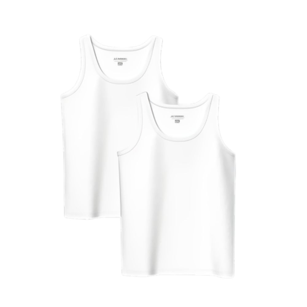 Lot 2 Débardeurs Homme Blanc
