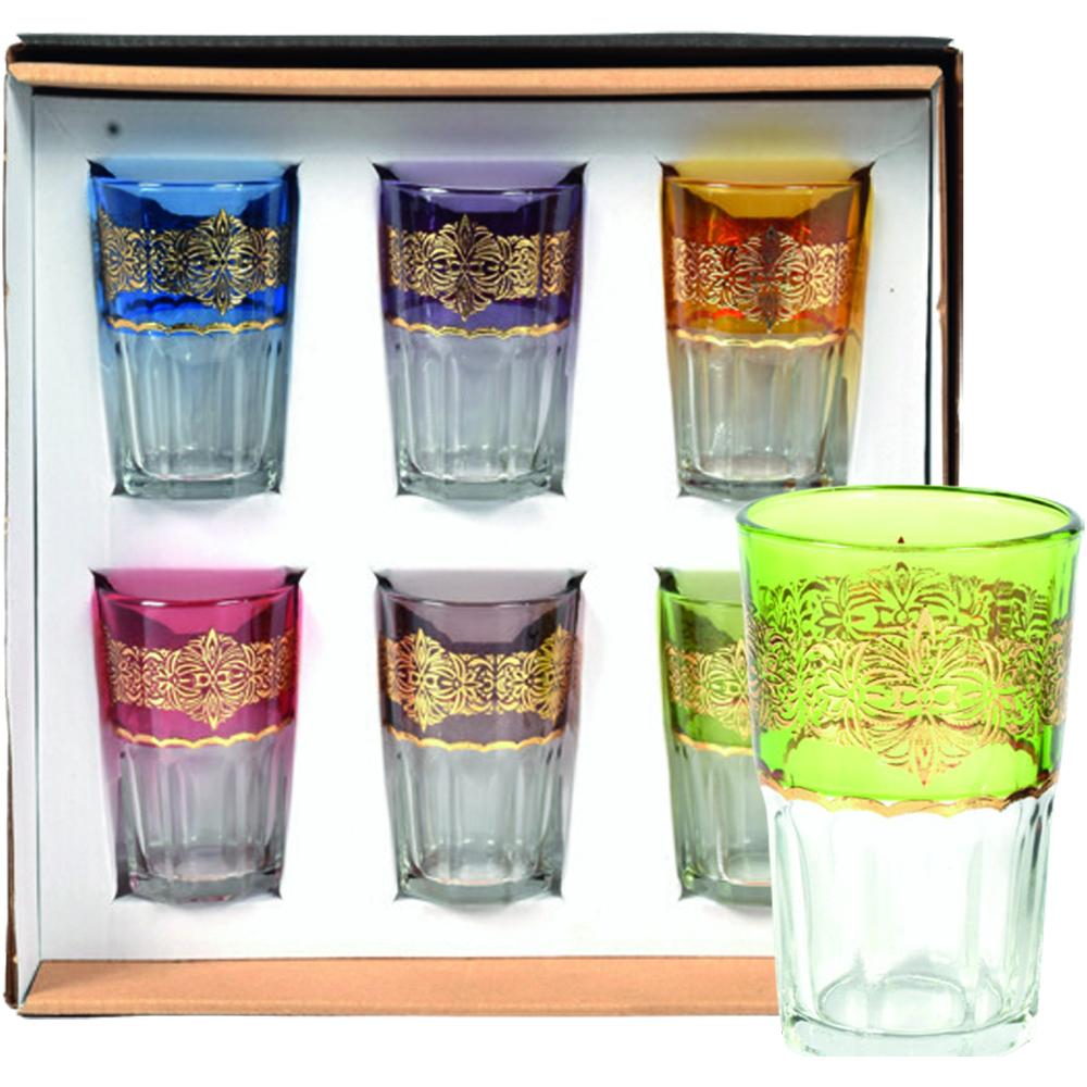 Verre à Thé Décorés 6 unités