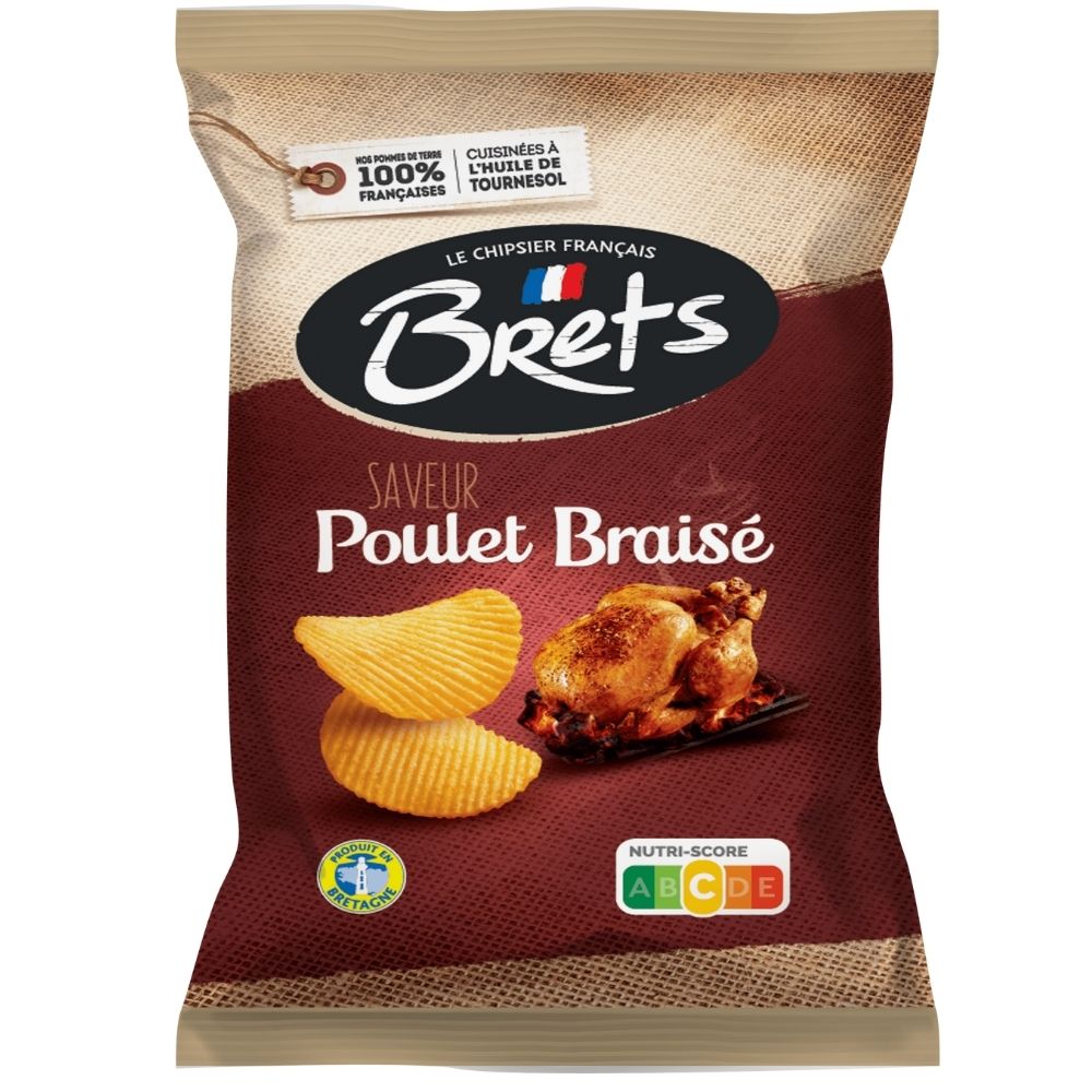 [712802] Chips Poulet Braisé Brets 125 g