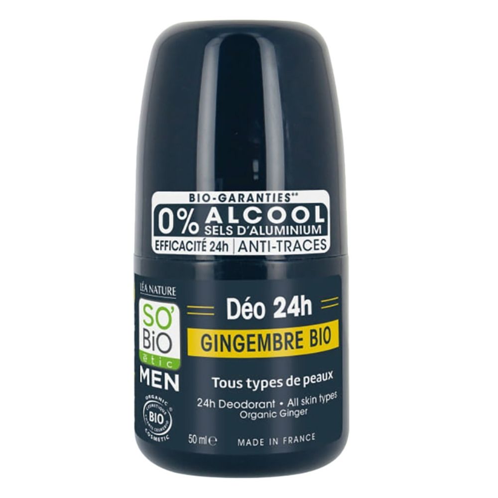 Déodorant Gingembre Homme 24h So Bio 50ml