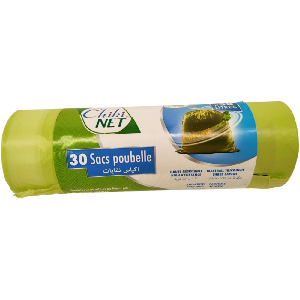 Sac Poubelle Parfumé Chikinet 30L 30 unités