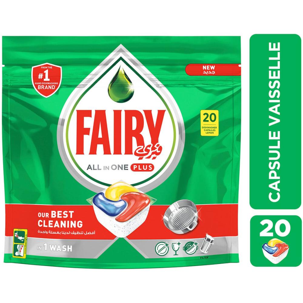 Pastilles Lave-vaisselle Tout-En-1 Plus Original Fairy 30 unités.