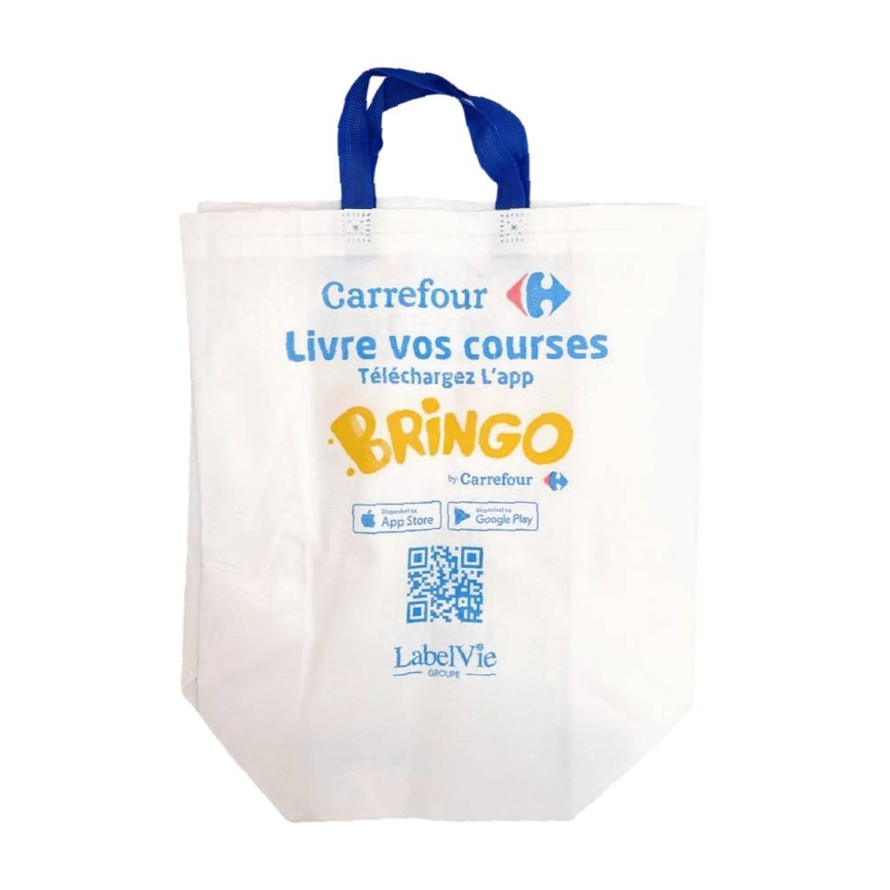 [716191] Sac non Tissé Personnalisable Blanc Bringo