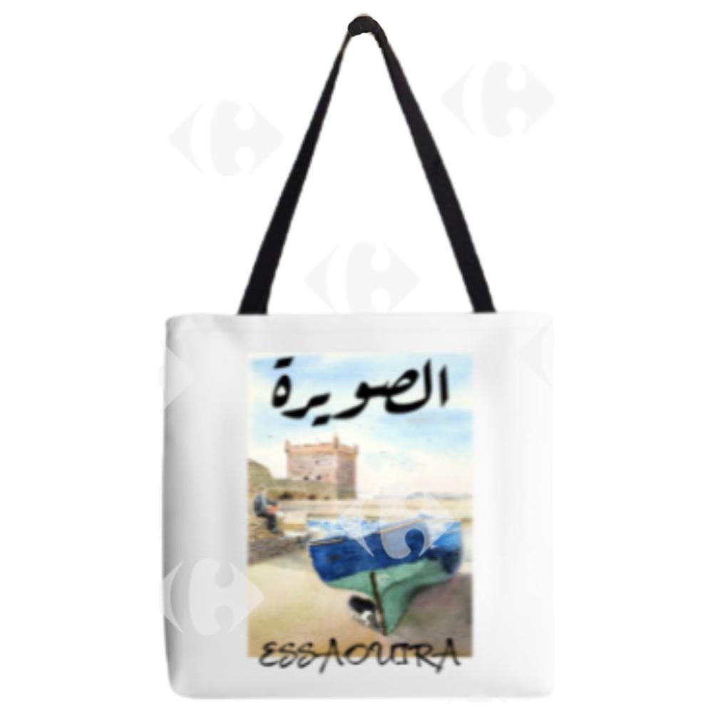 [693487] Tote bag - Sac tissu ville Essaouira 38x32cm