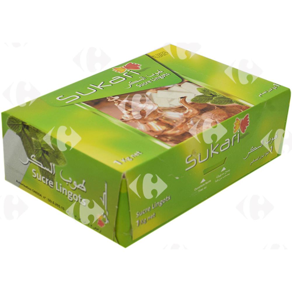 Sucre Lingots en Barquette Sukari 1kg.