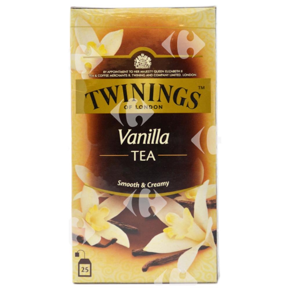 Infusions en Sachets Vanille Twinings 25 sachets.