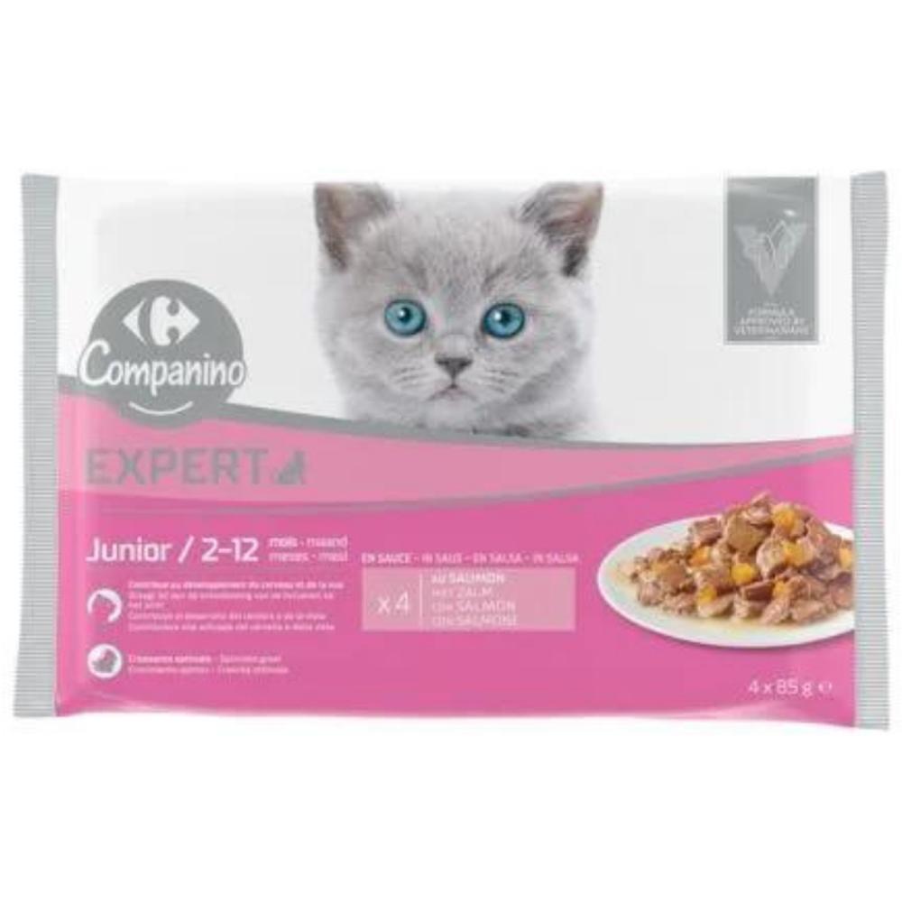 Pâtée pour Chat Junior Carrefour Companino 4x85g