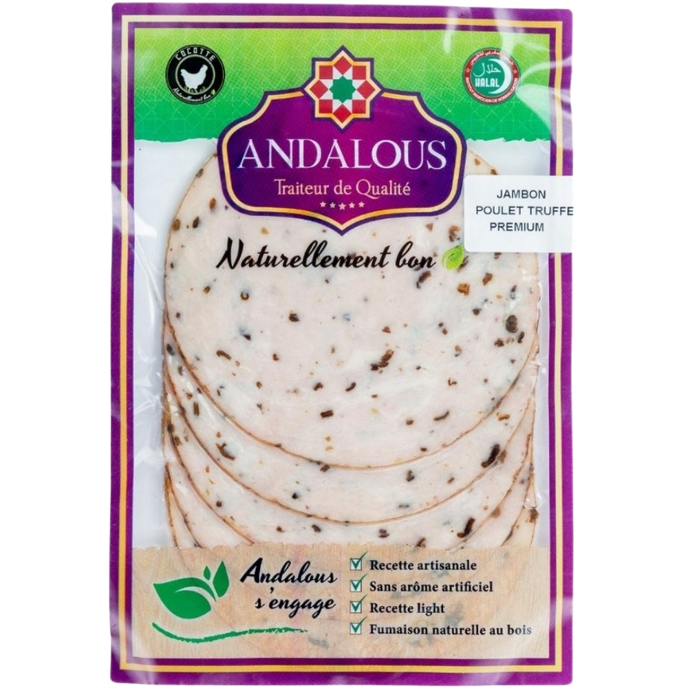Jambon de Poulet Truffé Premium - Charcuterie - Andalous 100g