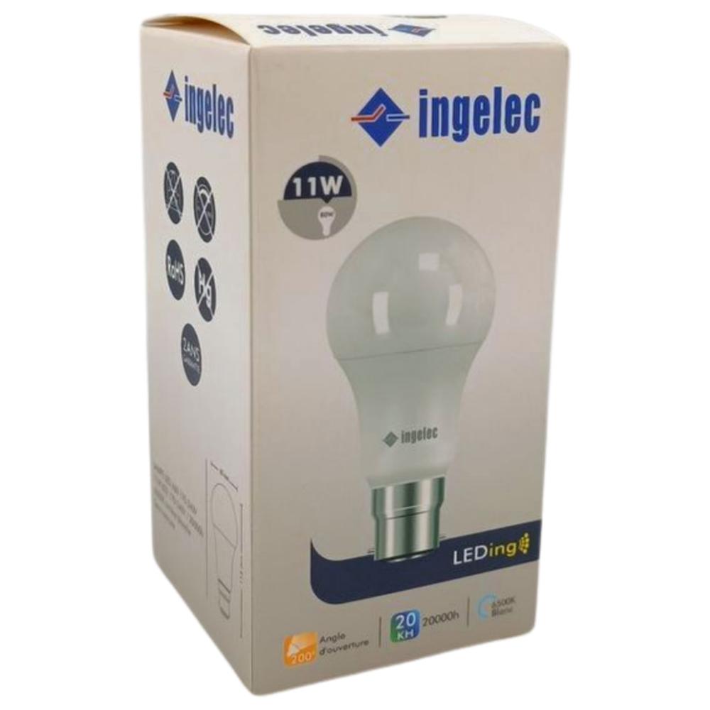 [613872] Lampe Led Baïonnette Blanche A60 11W B22.