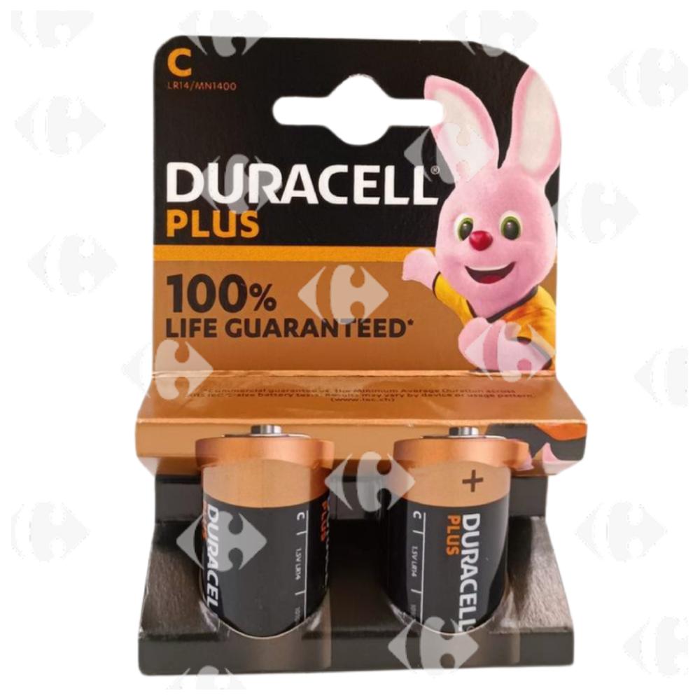Pack de Piles Duracell C2 Plus 2 unités.