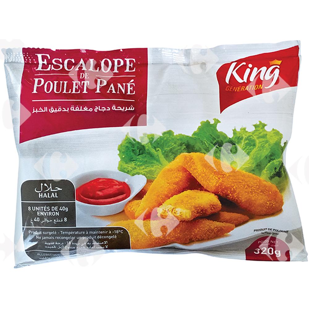 [542355] Escalope de Poulet Panée King Generation 320g.