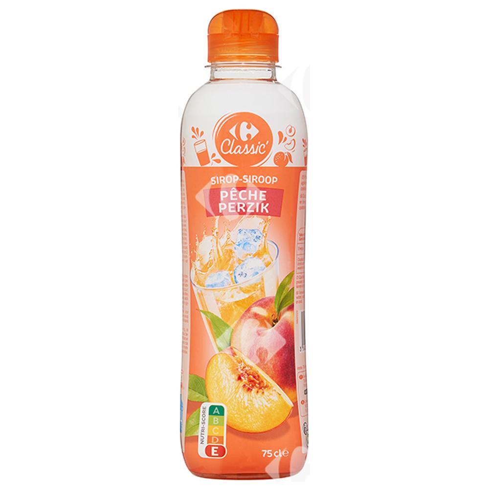 Sirop de pêche Carrefour 75cl