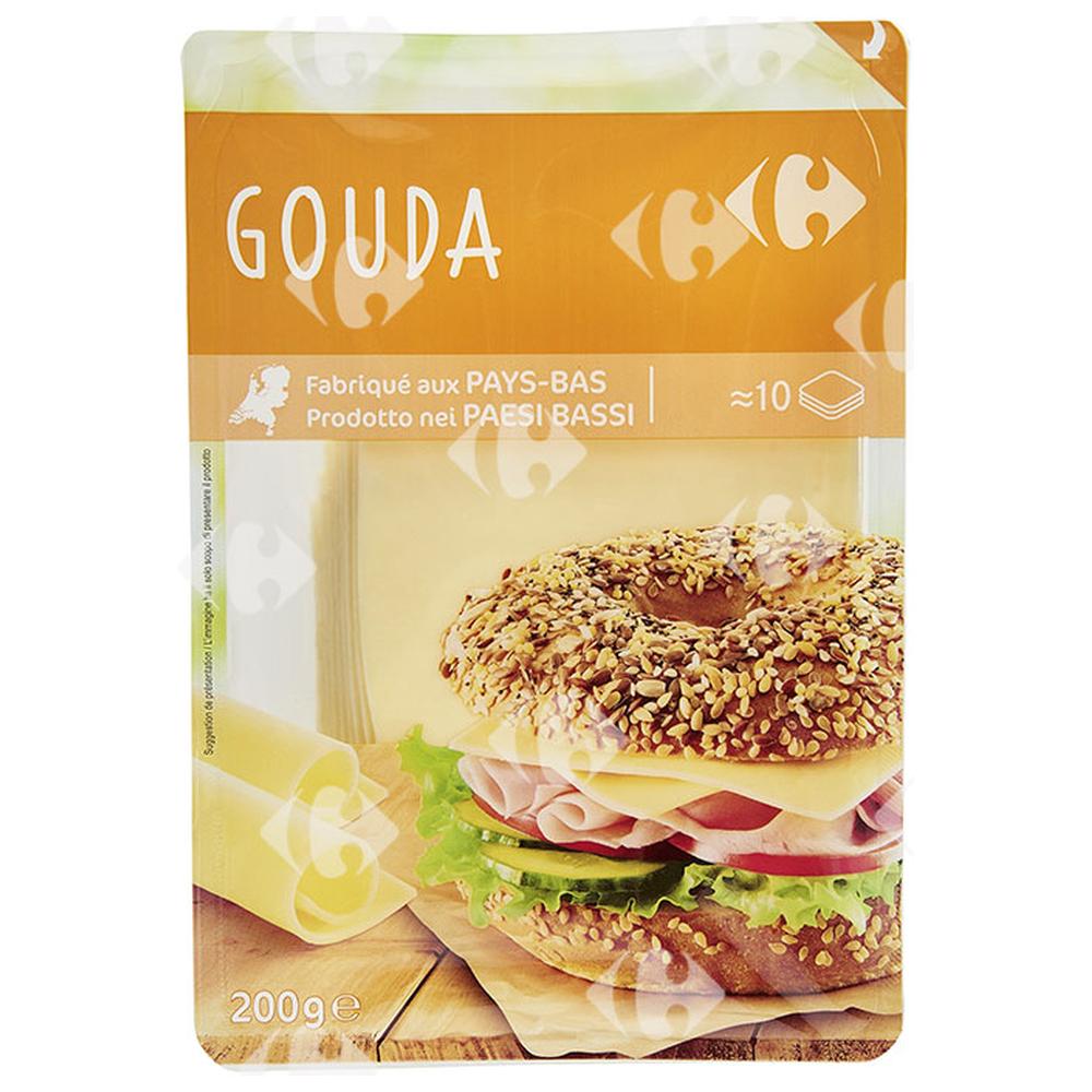 Gouda en tranches Carrefour 200g