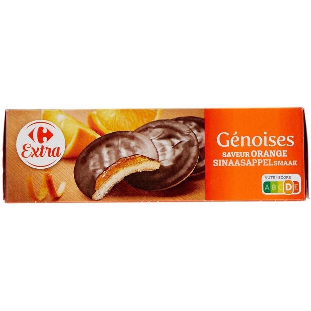 [713193] Gâteaux Génoises Orange Chocolat Carrefour 150g