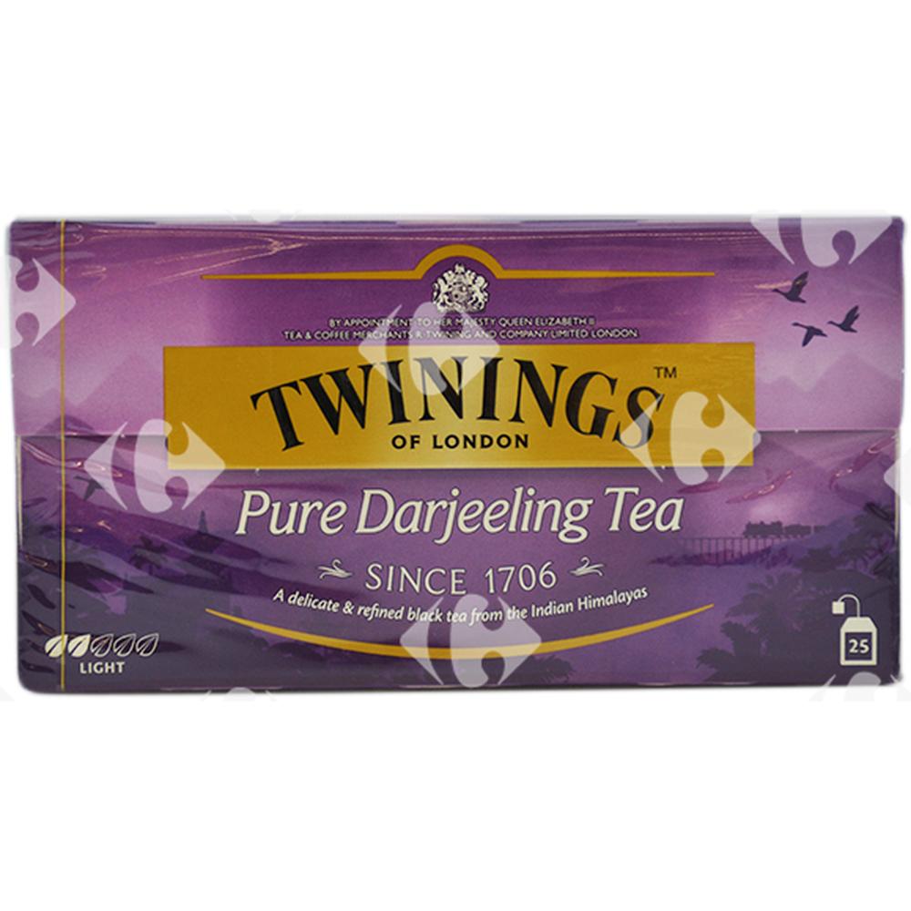 Infusions en Sachets Darjeeling Twinings 25 sachets.