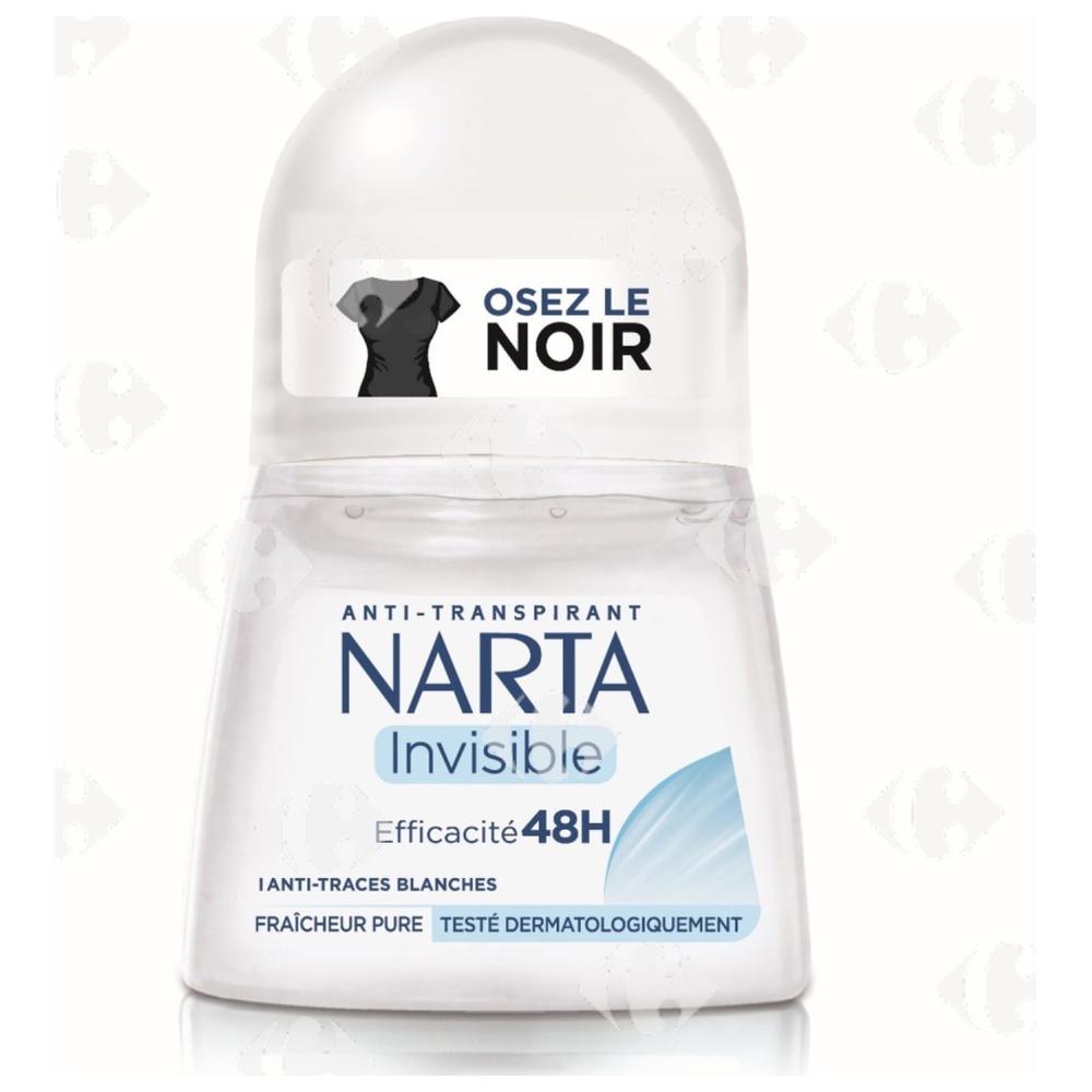 [649164] Déodorant Anti-Traces 48h Invisible Narta 50ml