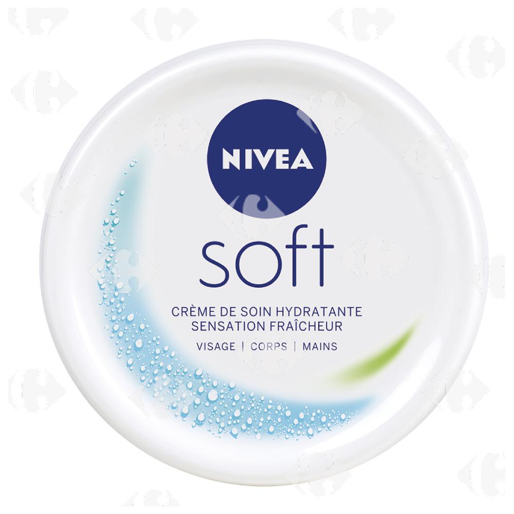 Crème Hydratante Fraîcheur Visage Corps Mains Soft Nivea 200ml