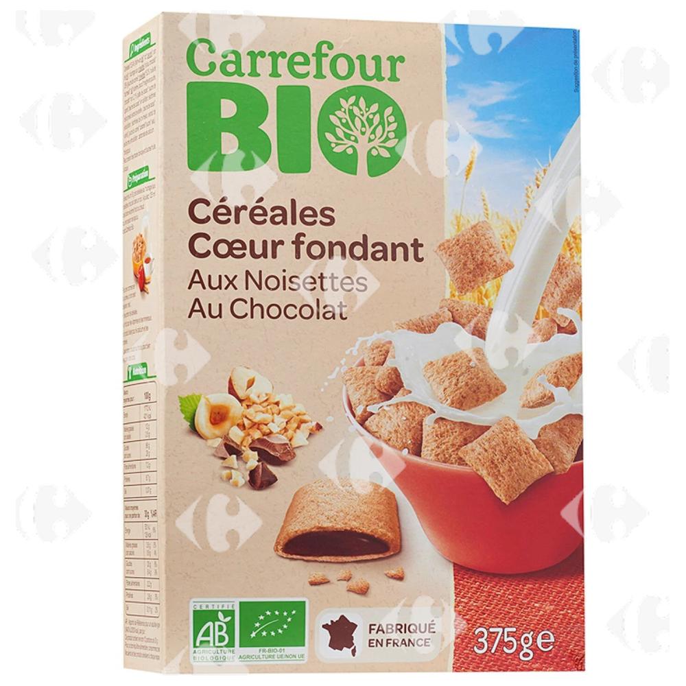 [571111] Céréales Bio aux Noisettes et au Chocolat Carrefour Bio 375g