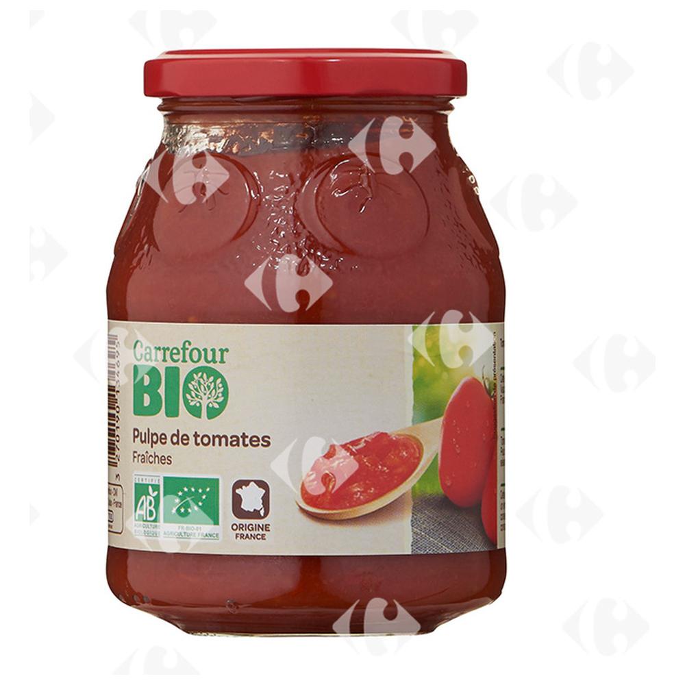 Sauce Bio Pulpe de Tomates Fraîches Carrefour Bio 400g