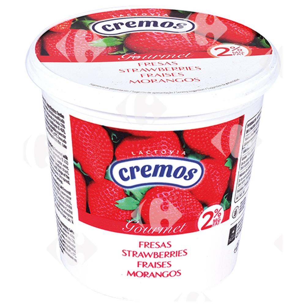 Yaourt Brassé Fraise Cremos Flor De Burgos 650g