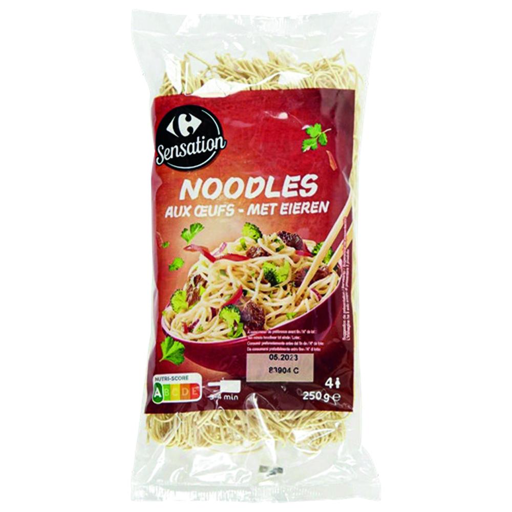 [531128] Nouilles à la Farine de Blé Tendre Carrefour 250g