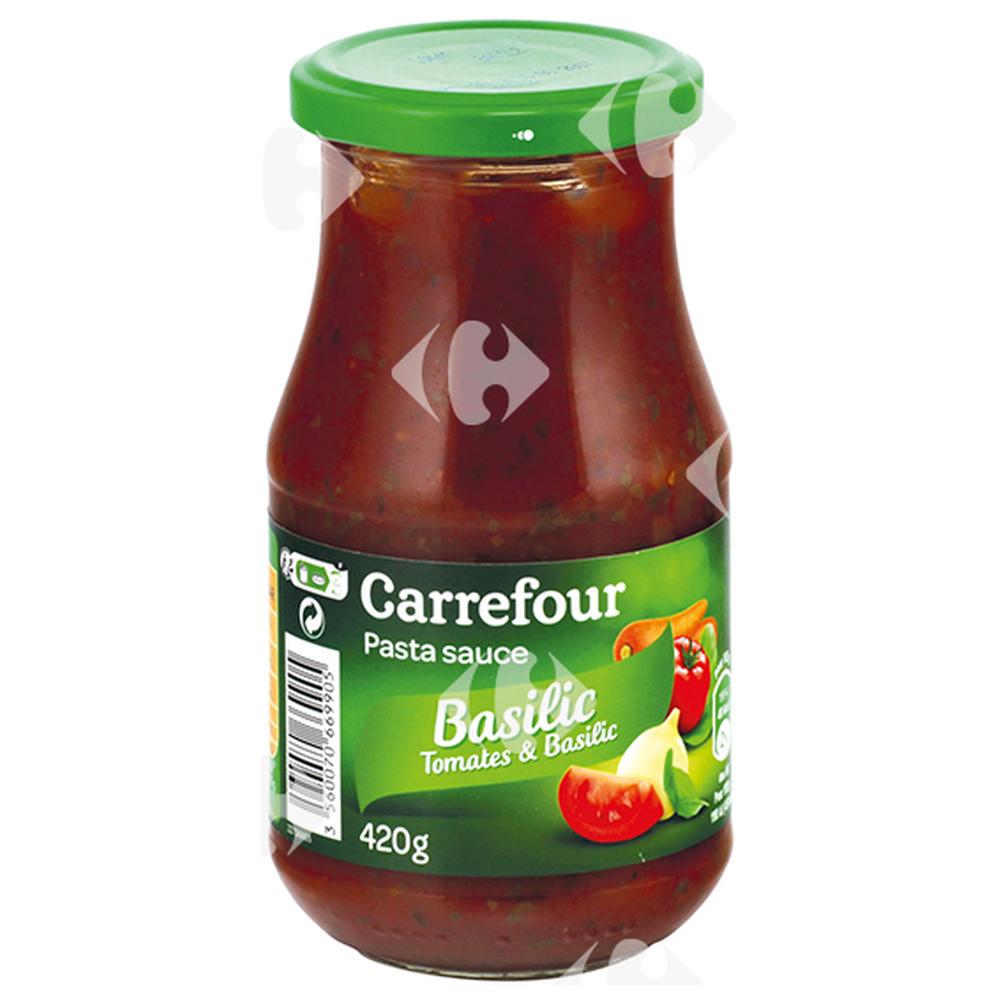 Sauce Tomate au Basilic Carrefour 420g