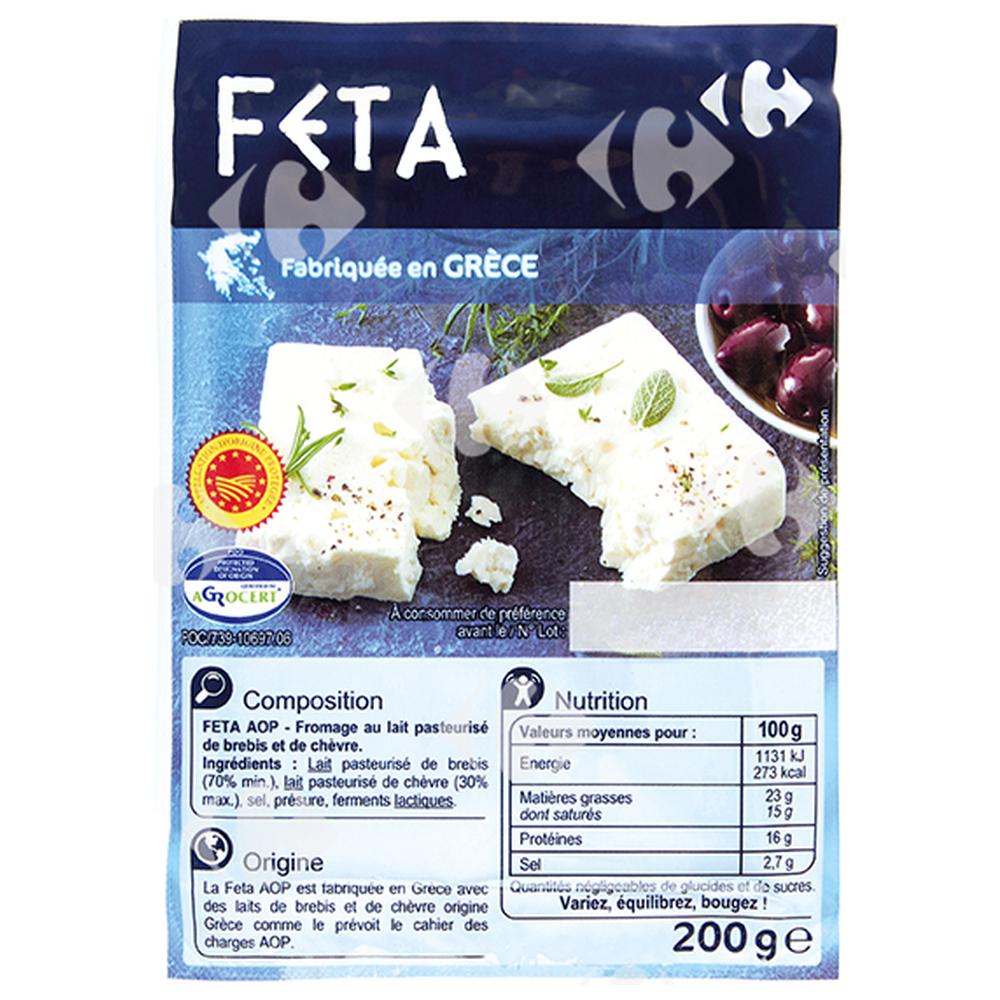 Feta grecque Carrefour 200g