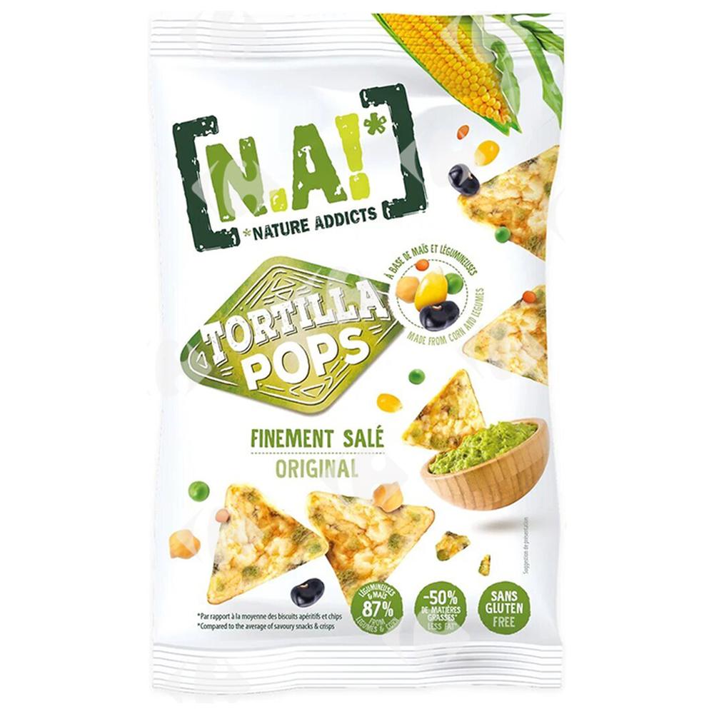 Chips Tortilla Pops Salée Sans Sucre Nature Addicts 80g