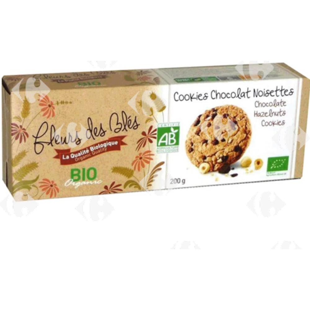 Cookies Pépites de Chocolat et Noisette Fleurs des Blés 200g