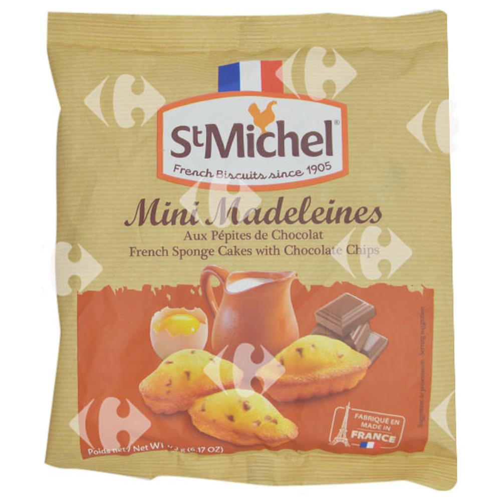 Mini Madeleines aux Pépites de Chocolat St Michel 175g