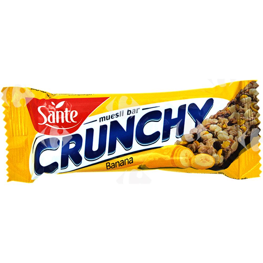 [357428] Barres Muesli Chocolat Banane Crunchy Sante 35g.