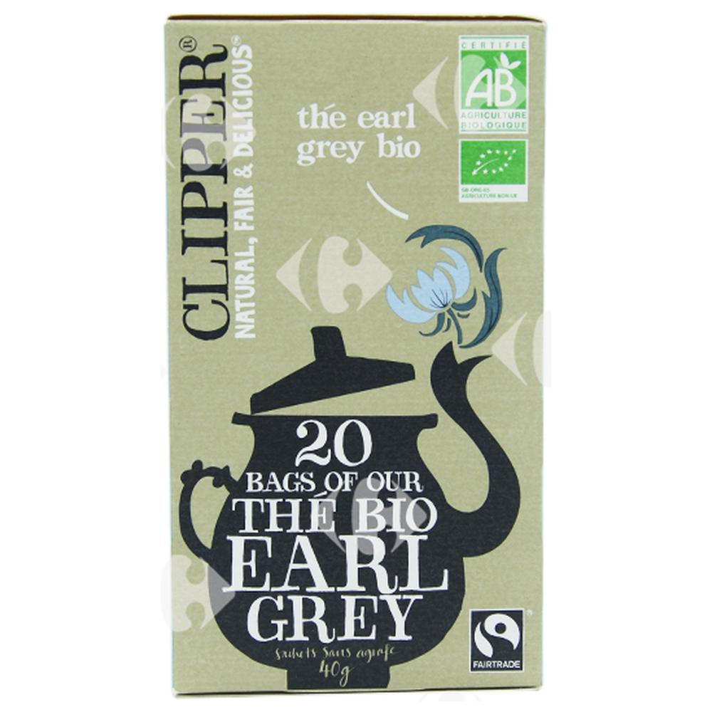 [659574] Infusions en Sachets Thé Bio Earl Grey Clipper 20 sachets