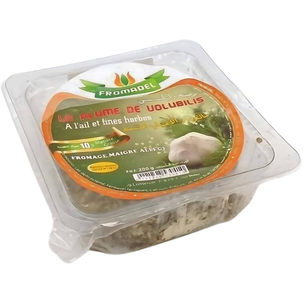 Fromage Ail et Fines Herbes Plume Volubilis Fromadel 200g