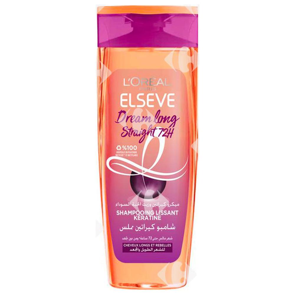 Shampooing Dream Long Straight 72h Lissant Kératine Elsève 400ml