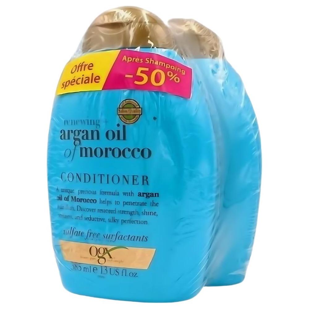Lot Shampooing Argan Oil Oxg 385ml + Après-Shampooing (-50% sur le 2ème)