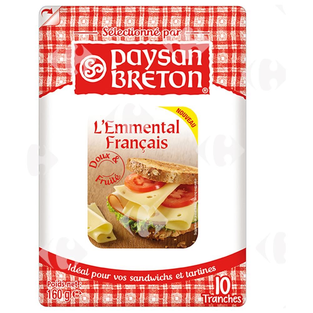 [560685] Emmental en Tranches Paysan Breton 160g