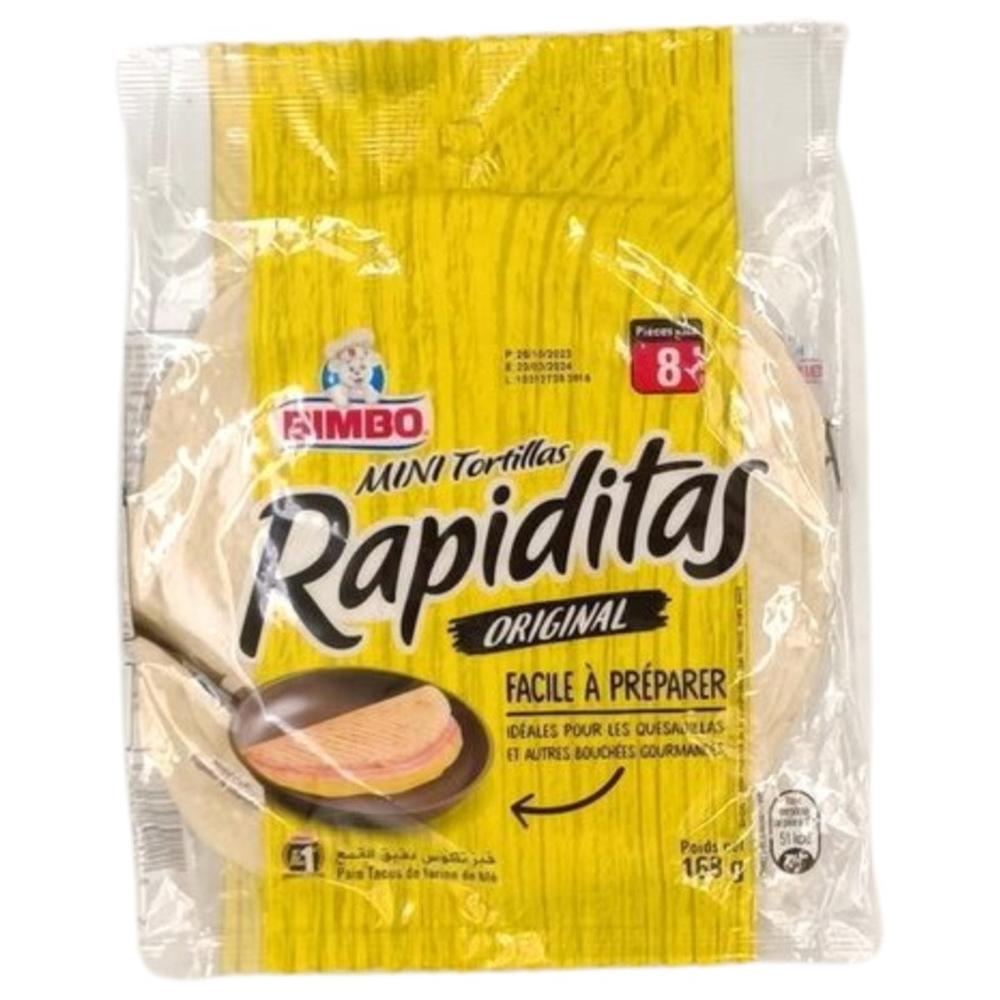 Mini Tortilla Rapiditas Original Bimbo 168g 8 unités.