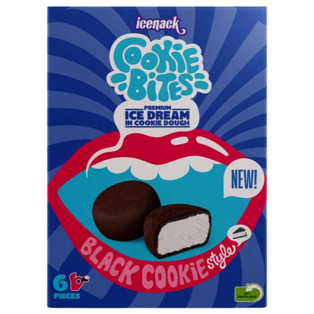 Bites Black Cookie Icenack 240g 6 pièces.