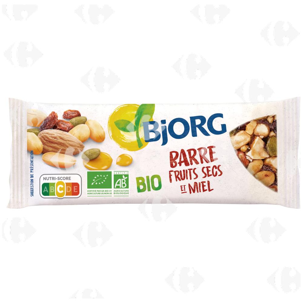 Barre de Fruits Secs et Miel Bio Bjorg 25g