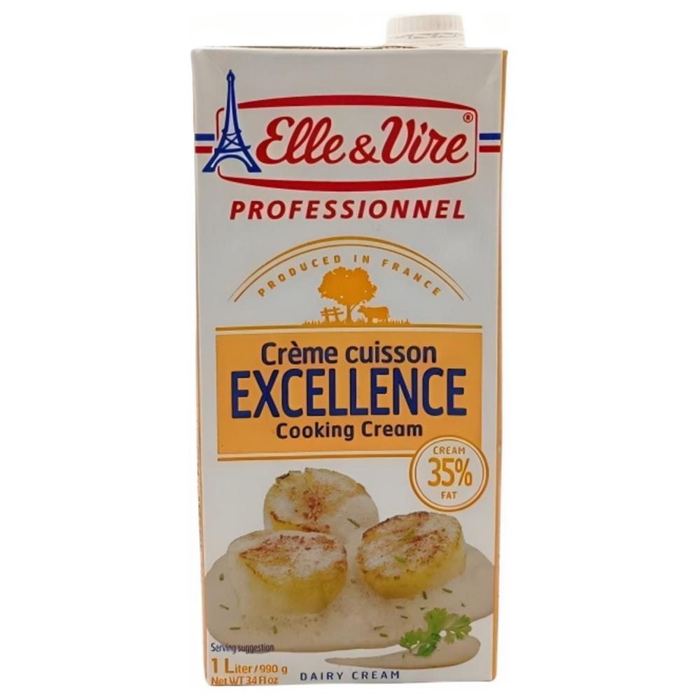 Crème de Cuisson UHT 35% Elle et Vire 1L.