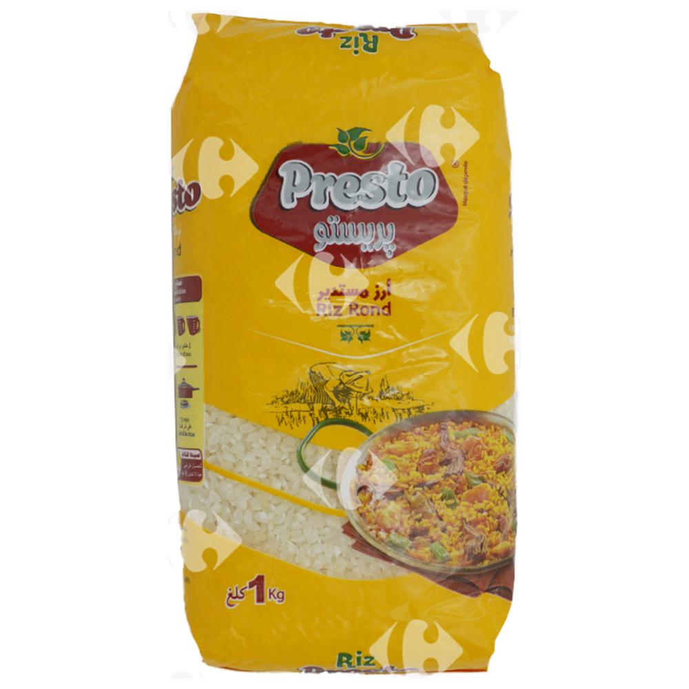 Riz Rond Blanchi Presto 1kg.