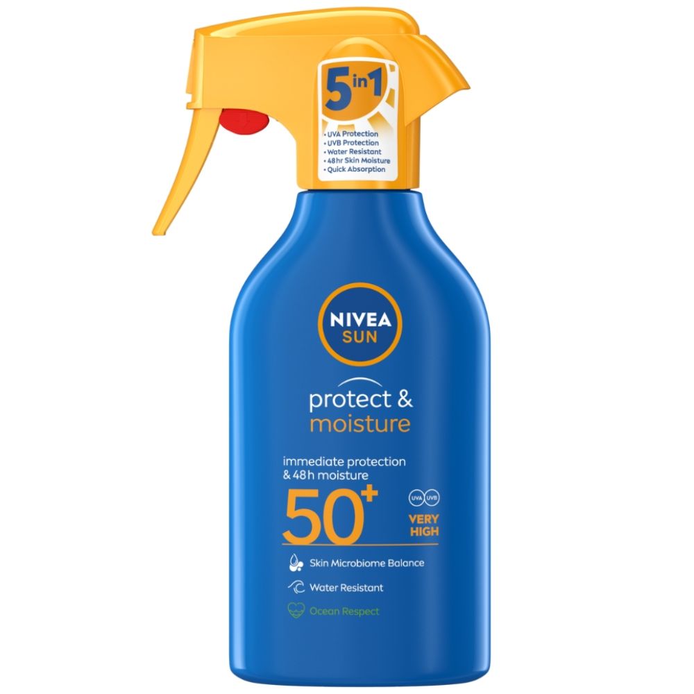 Spray Protect & Hydrate SPF 50+ Trigger Nivea Sun 270ml.