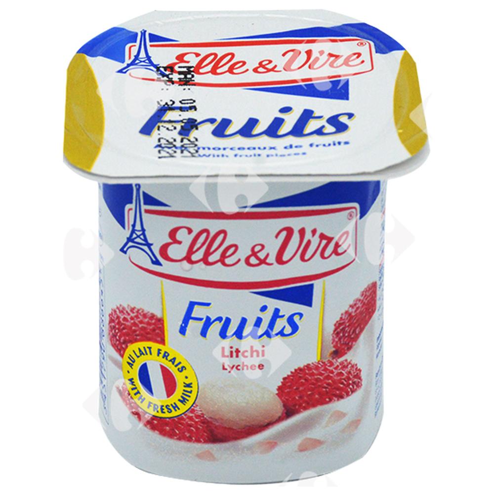 Dessert Lacté Litchi Elle Et Vire 125g.