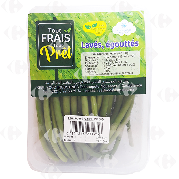 [643030] Haricot Vert Frêlug 200g.
