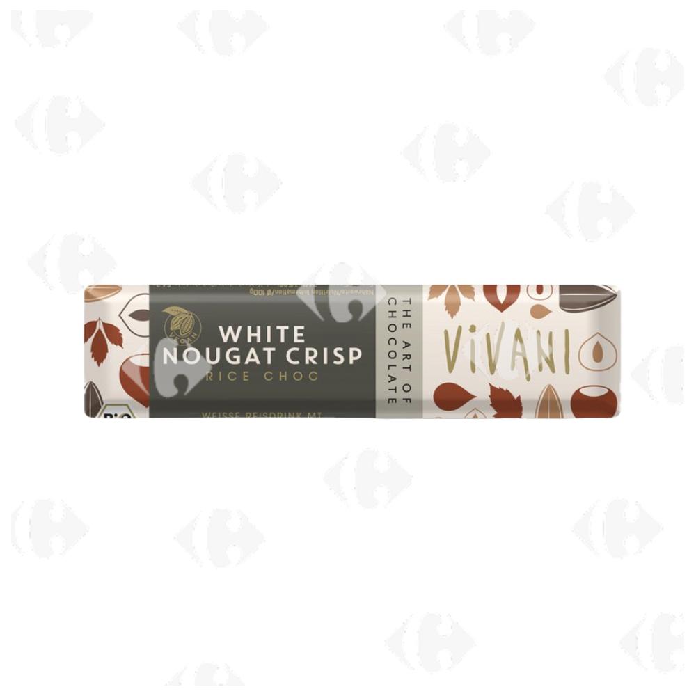 [683282] Barre de Nougat Blanche Crispy Bio Vivani 35g