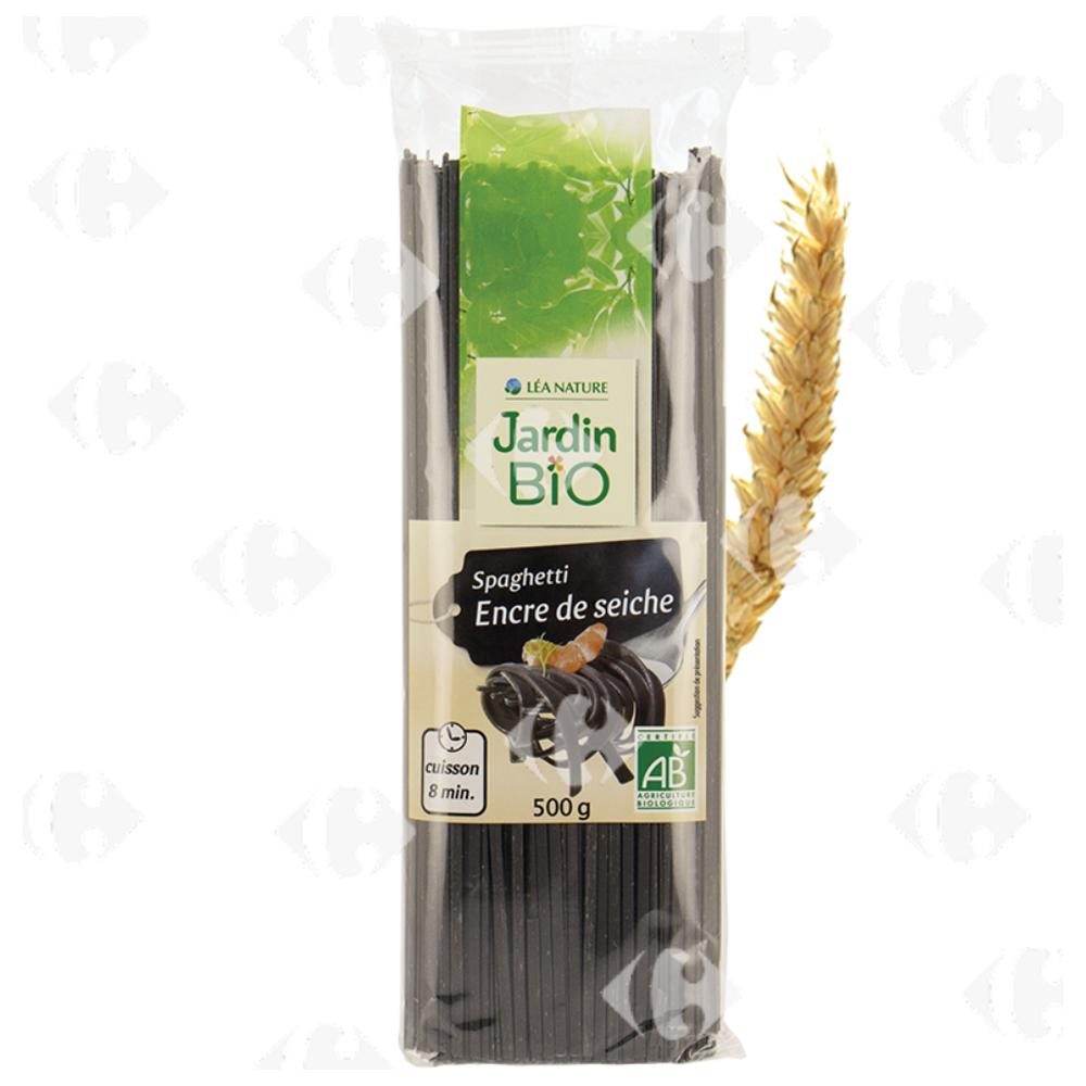 Spaghetti à L'encre de Seiche Bio Léa Nature Jardin Bio 500g