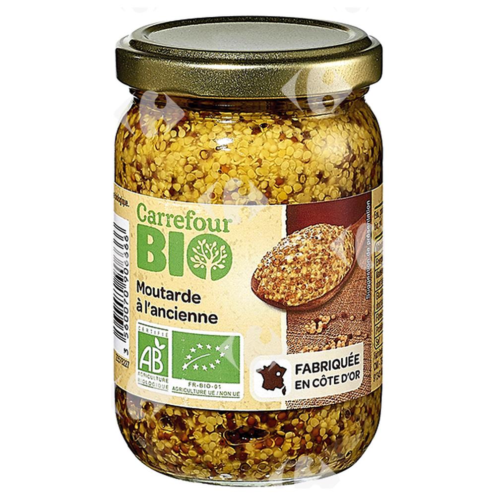 [531081] Moutarde à l'Ancienne Carrefour Bio 200g